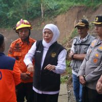 Penanganan Tanah Longsor Desa Depok Trenggalek, Gubernur Khofifah Akan Turunkan Tim Ahli Unibraw